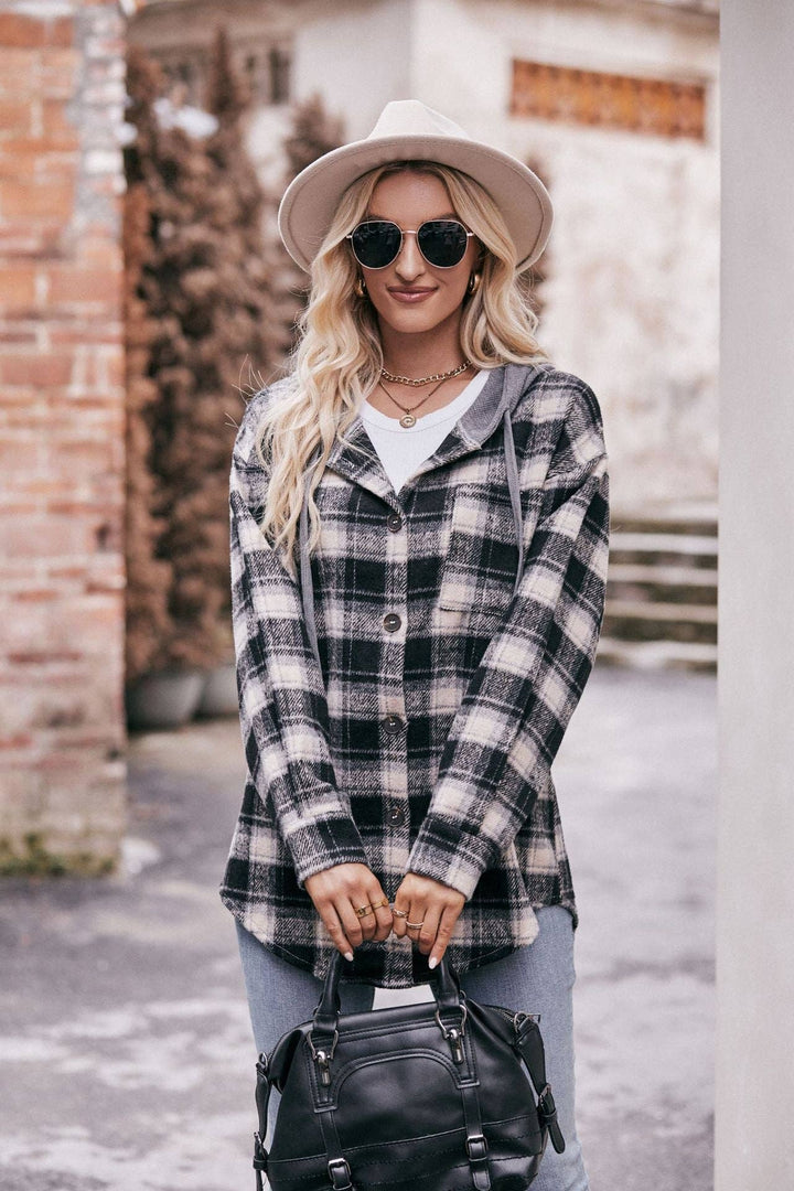 Black Plaid Shacket