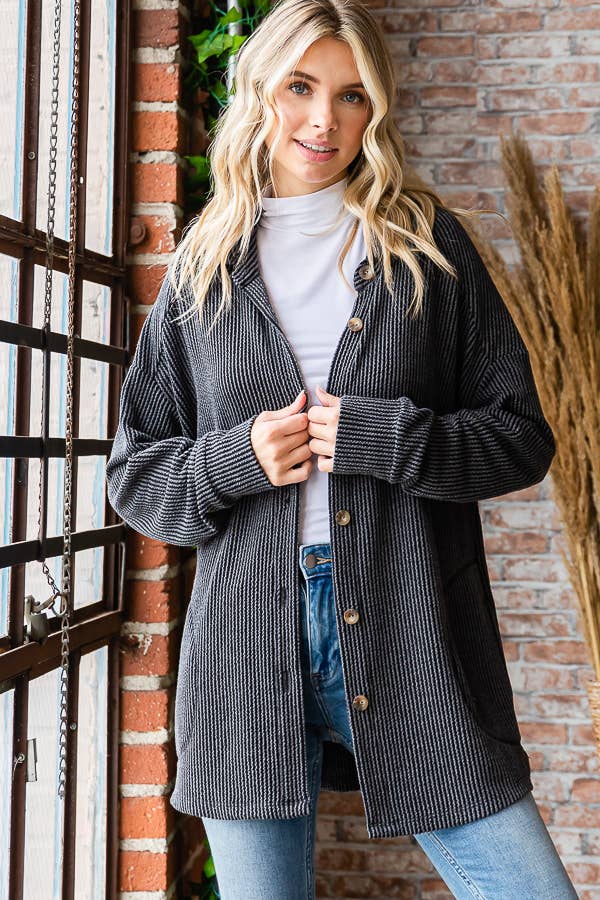 Ribbed Shacket