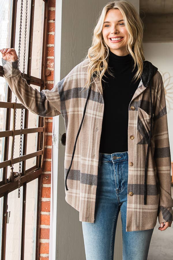 Plaid Hooded Flannel