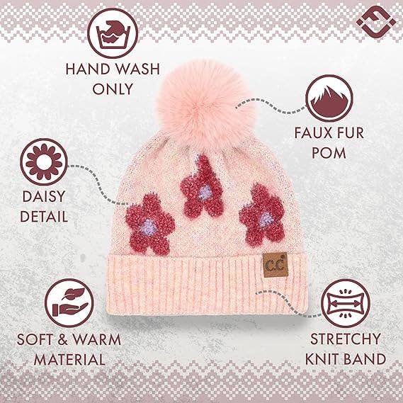 Pom Beanie -Daisy