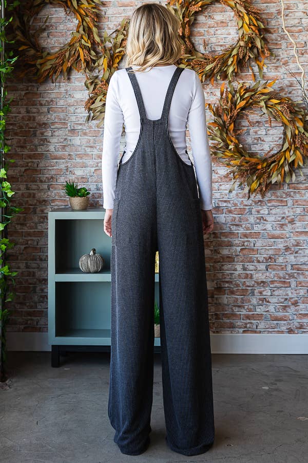 Ribbed Overalls