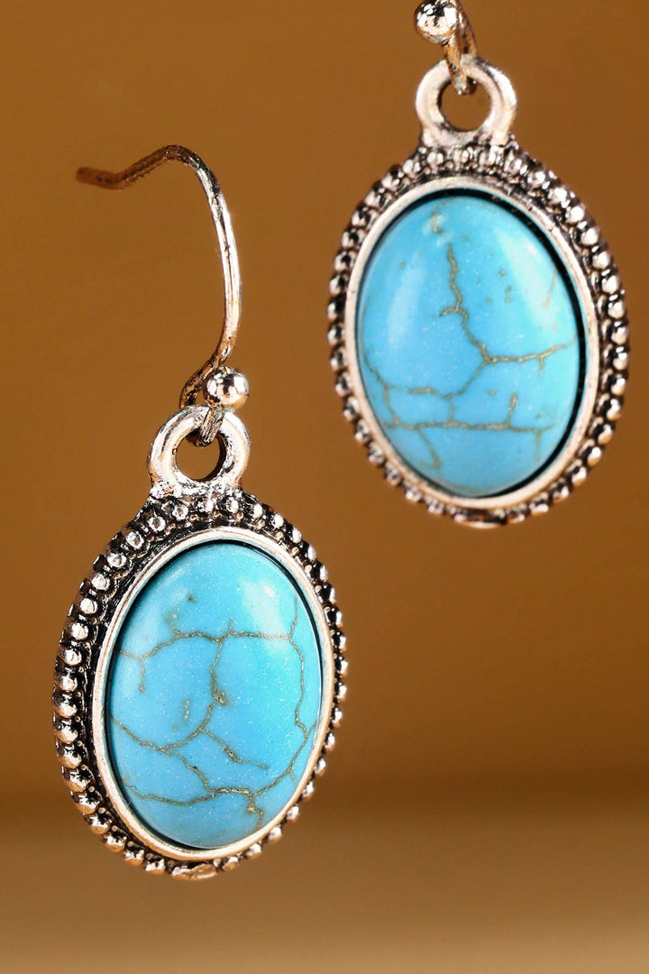 Western Turquoise Flower Metallic Pearl Necklace