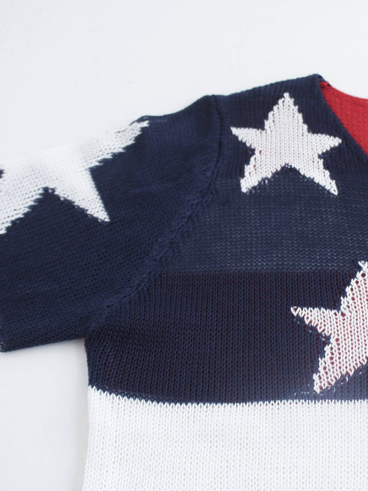 American Flag Sweater