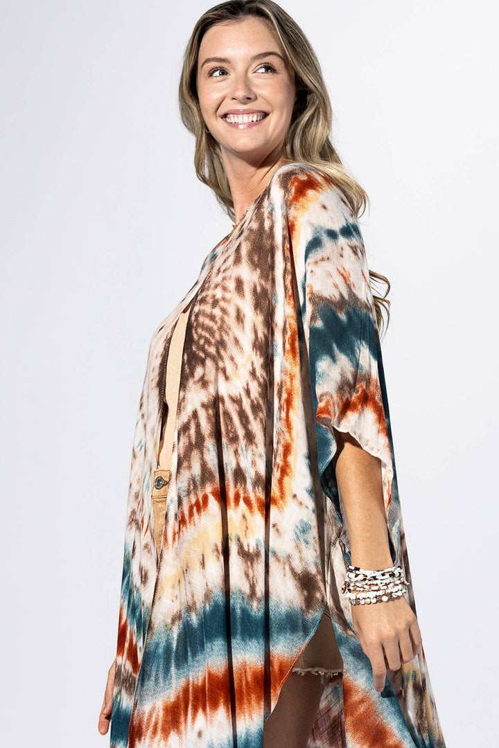 Sunburst Tie-Dye Kimono
