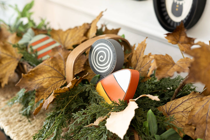 3x5 chunky wood candy corn