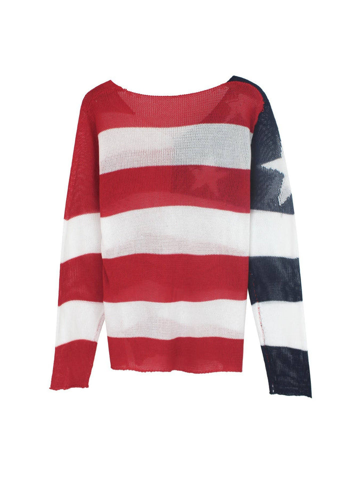 American Flag Sweater