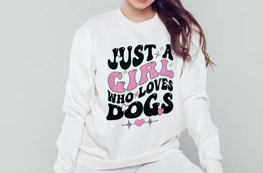 Girl who loves dogs