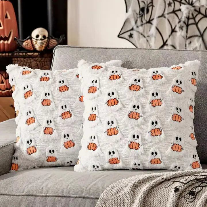 18x18 Ghost Pumpkin Pillow