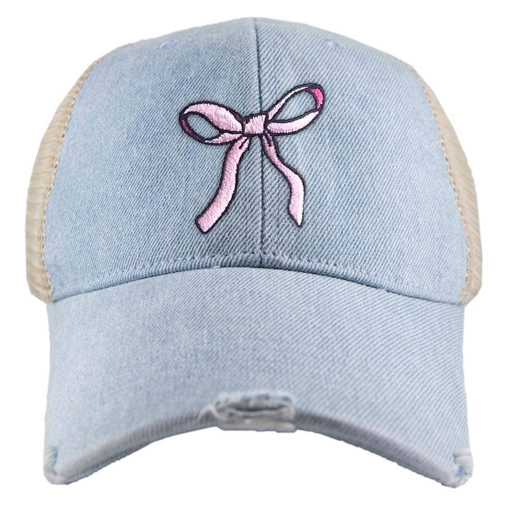 Pink Bow Wholesale Trucker Hat