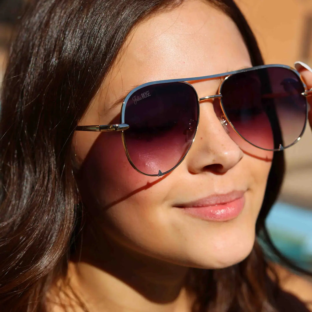 the Alex Black Gradient High Quality Unisex Aviator Sunglasses*