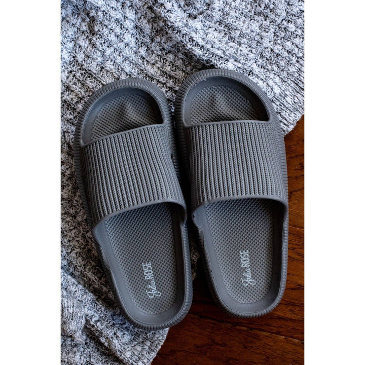 Black Casual Slides