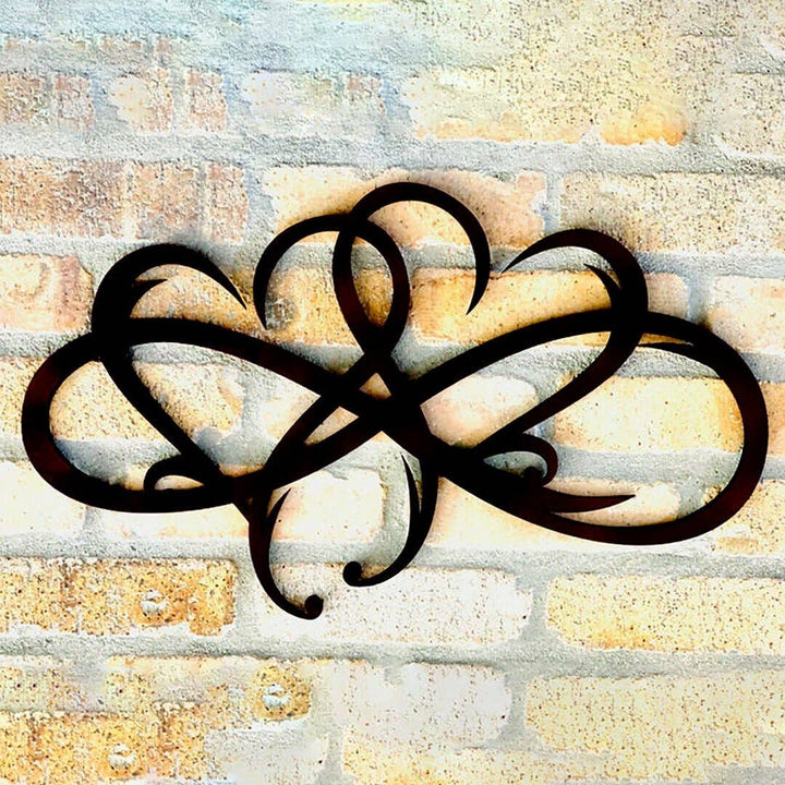 Infinity heart-Metal Wall art