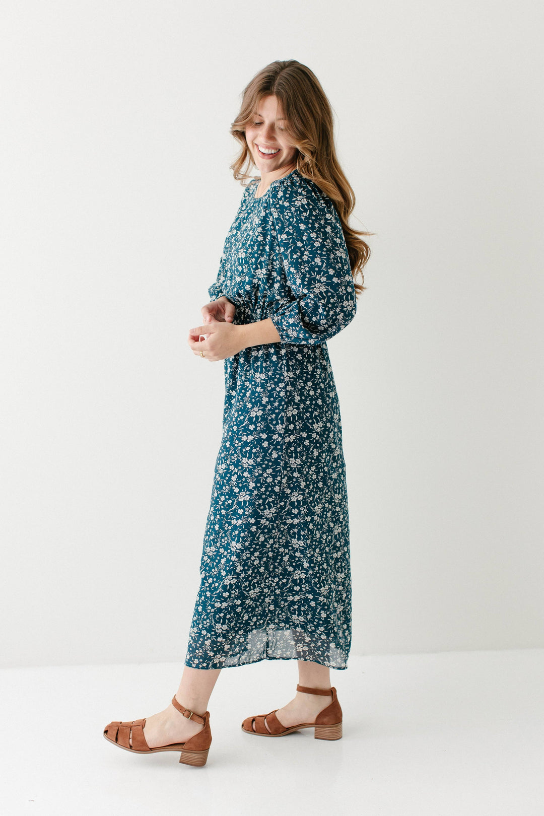 'Naomi' Floral Midi Dress