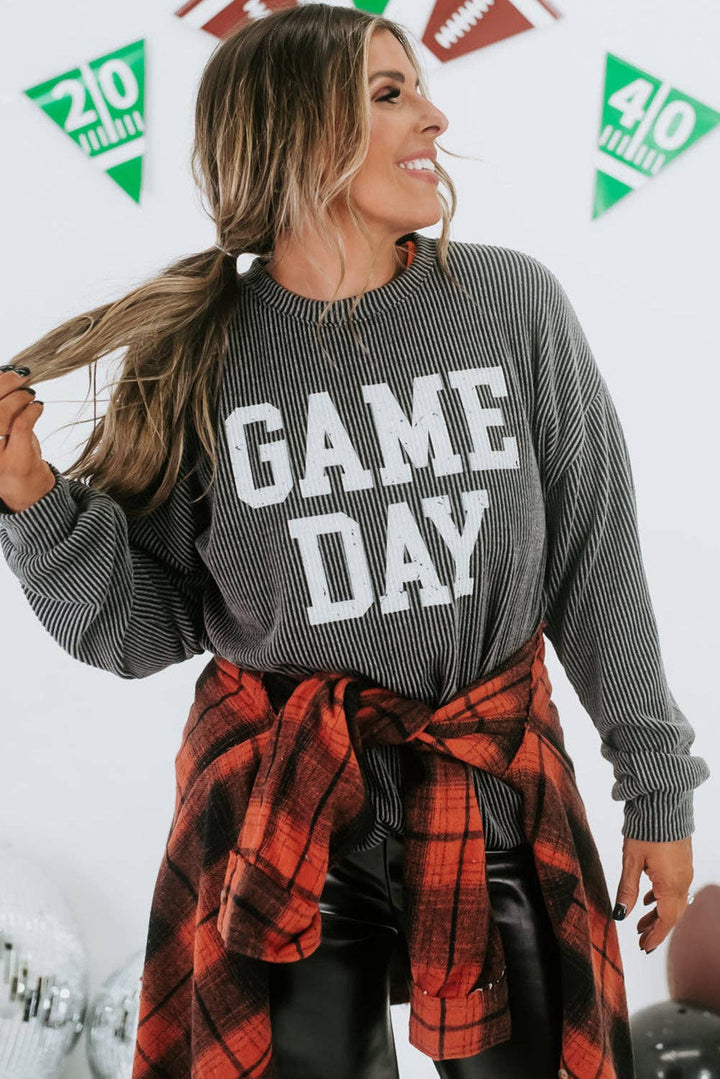 Corded GAME DAY Graphic Top