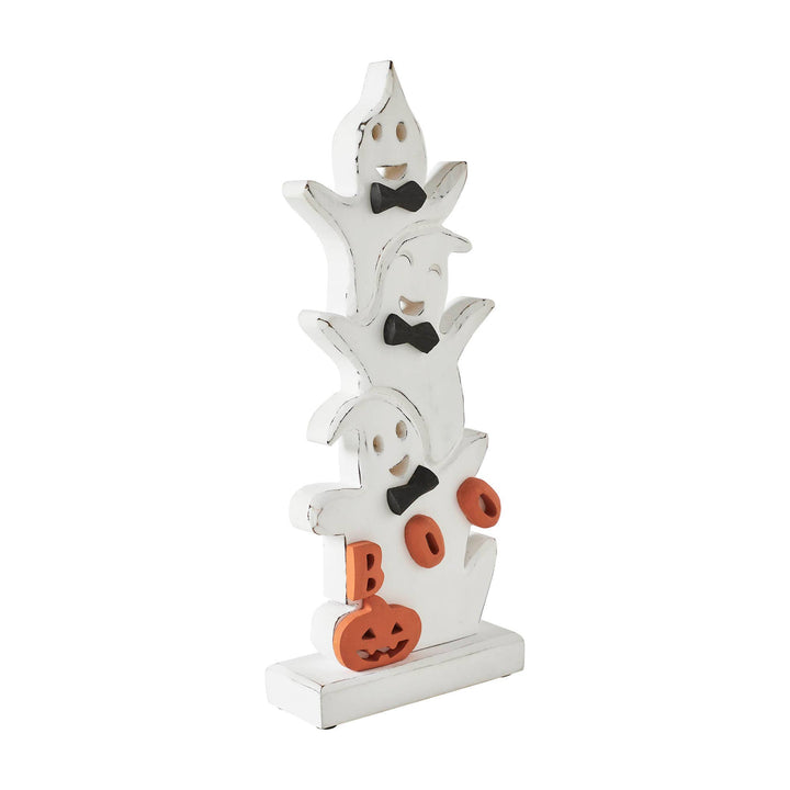 Ghost Stack BOO Wooden Figurine