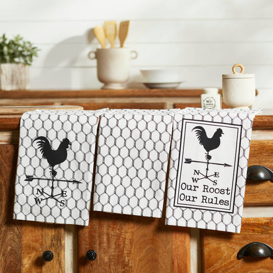 Down Home Our Roost Tea Towel 9x28