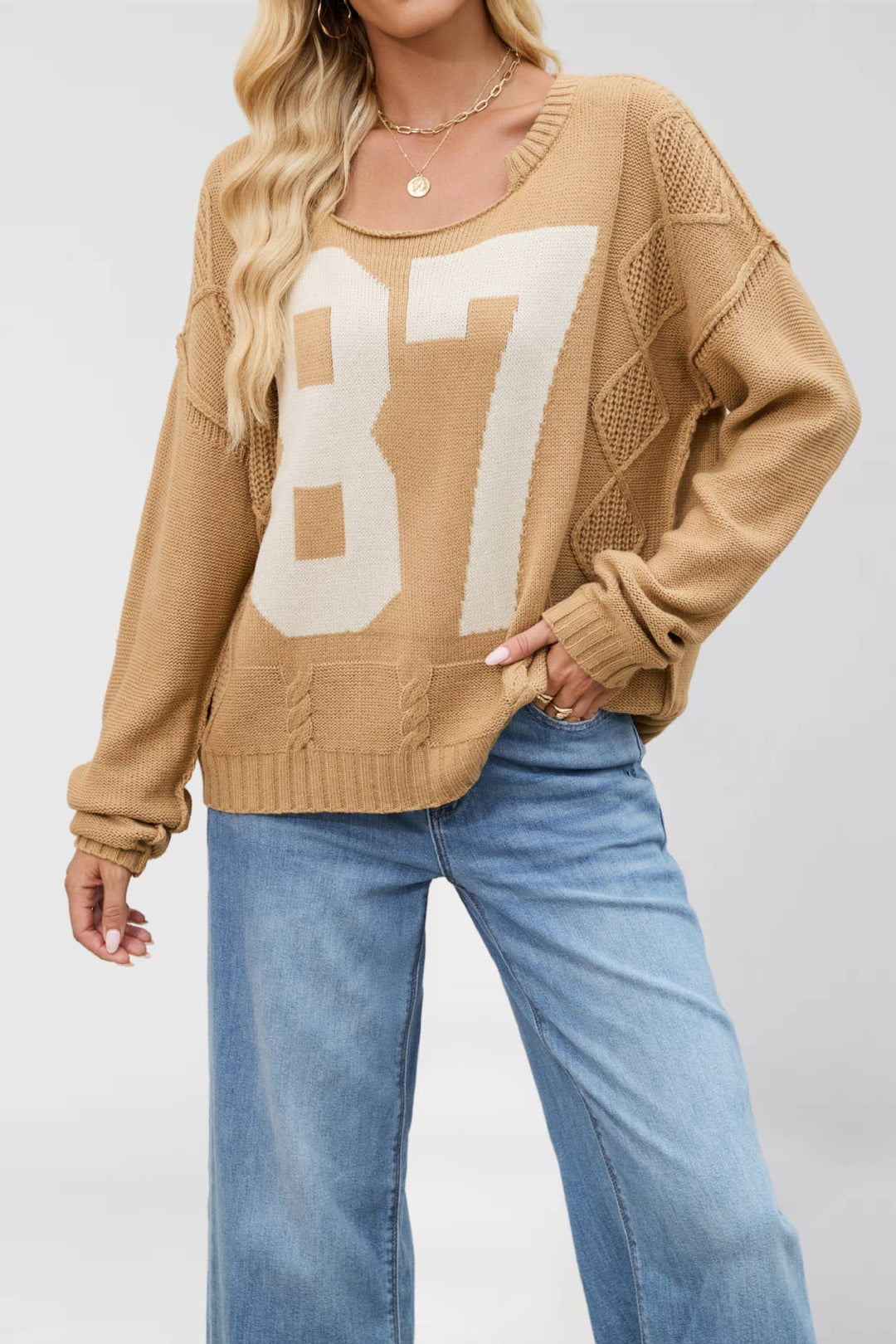 87 Oversized Knit Pullover