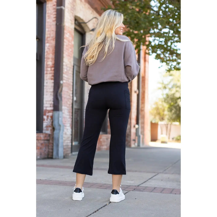 the Delilah - Kick Flare Leggings with Pockets