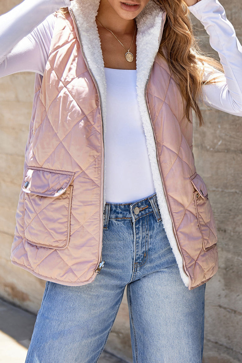 Fleece Lined Quilted Vest
