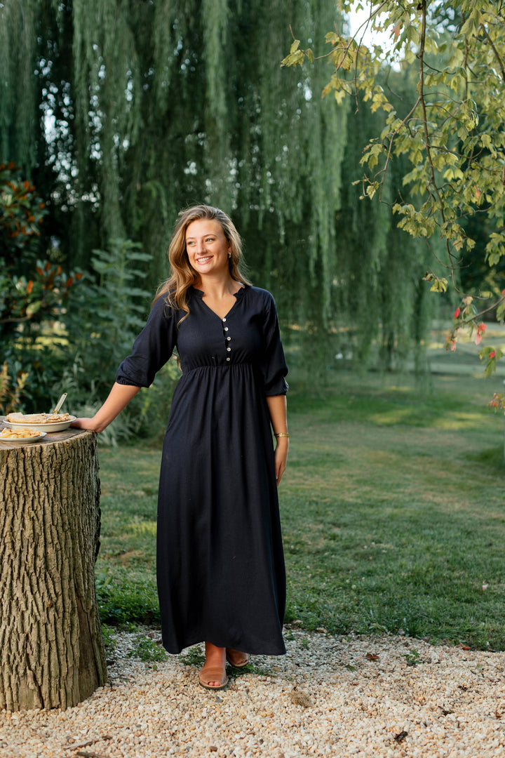 'Kenzi' Ruffle Detail Maxi Dress