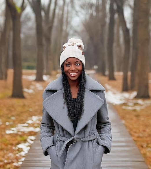 Pom Beanie Daisy - Beige