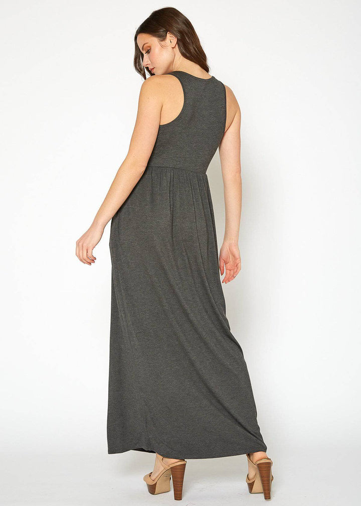 Bellatrix Women's Sleeveless Pleated Maxi Dress
