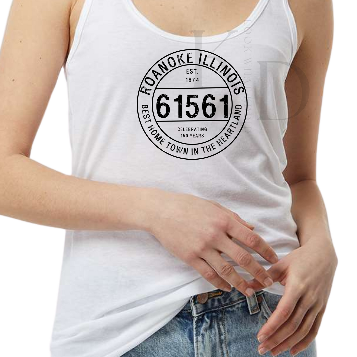 A ROANOKE Postal Zip Code Shirts Tanks BLACK DESIGN