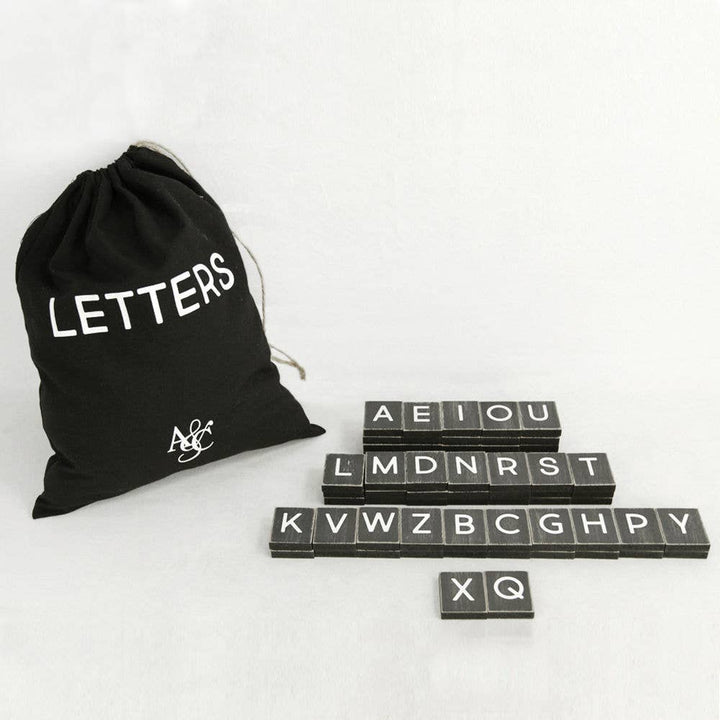 15119 - 11x19 bag 70 pcs 1.5x1.75 (LTRS) bk/wh LETTERBOARD