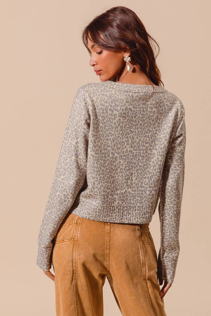 Leopard Print Cardigan