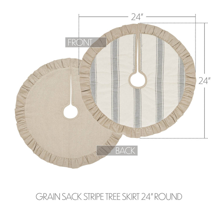 Grain Sack Stripe Tree Skirt