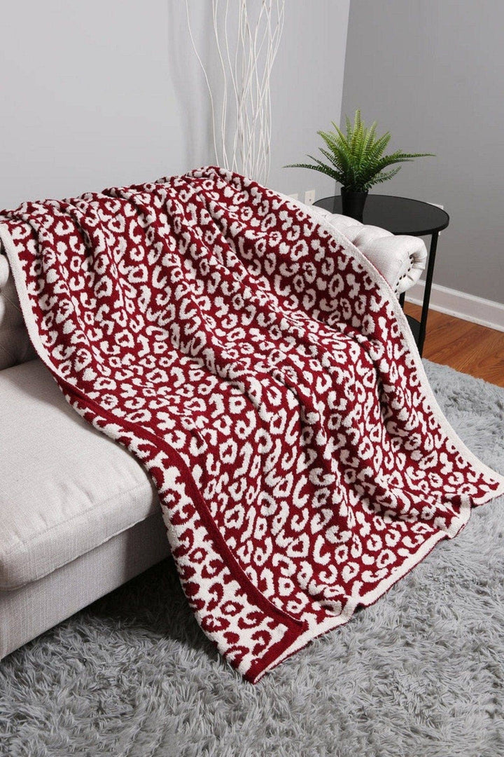 Lux Leopard Print Throw Blanket
