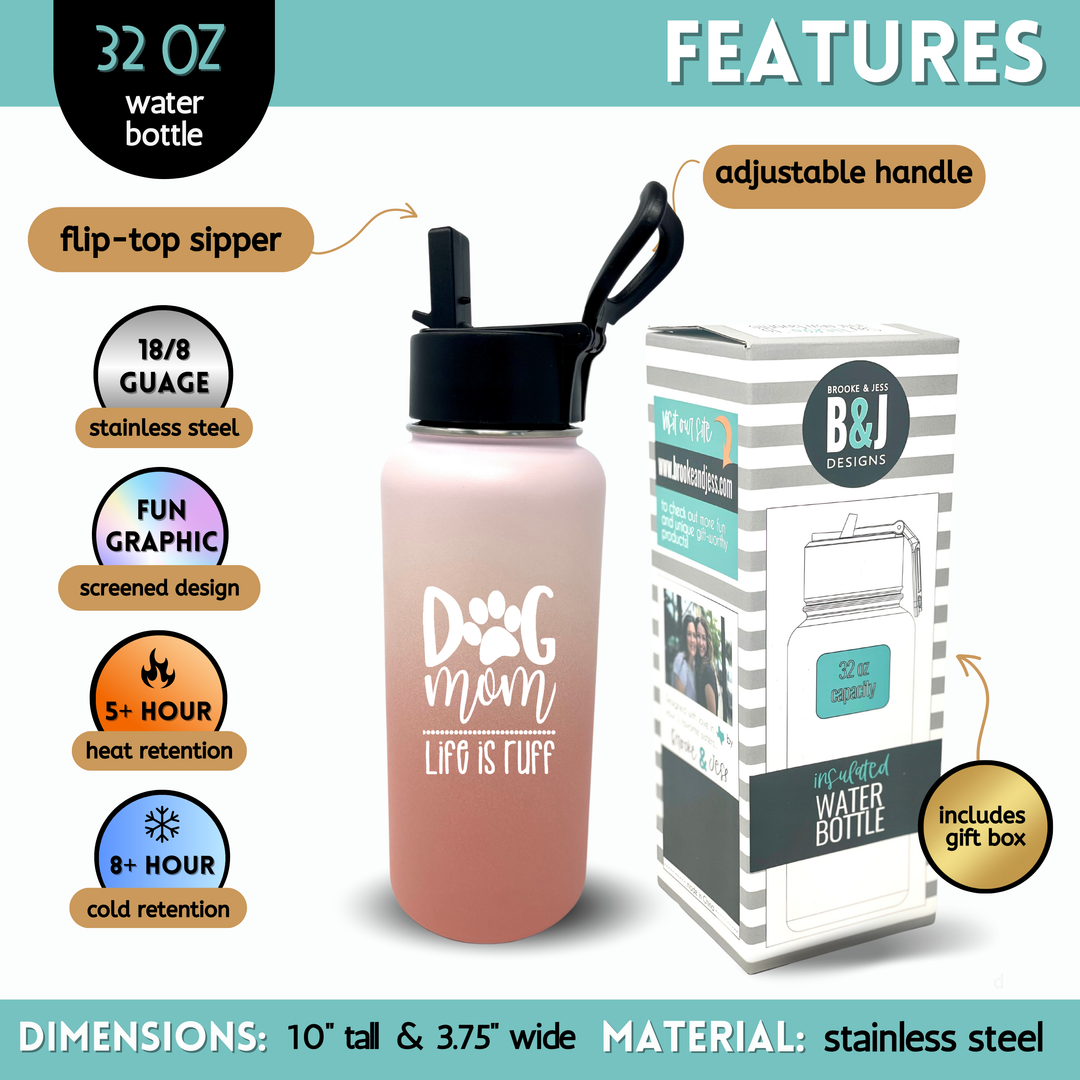 Stainless Steel Insulated Dog Mom and Enthusiast Tumblers