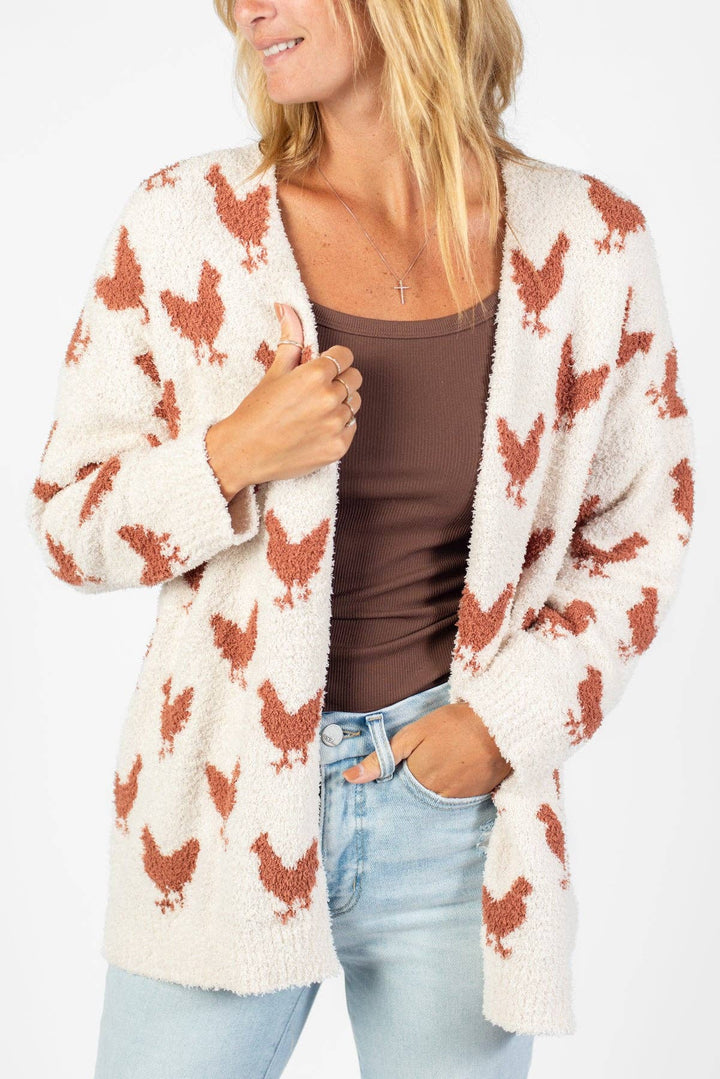 Western Chicken Luxe Cardigan