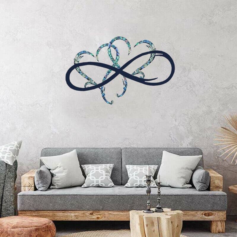 Infinity heart-Metal Wall art