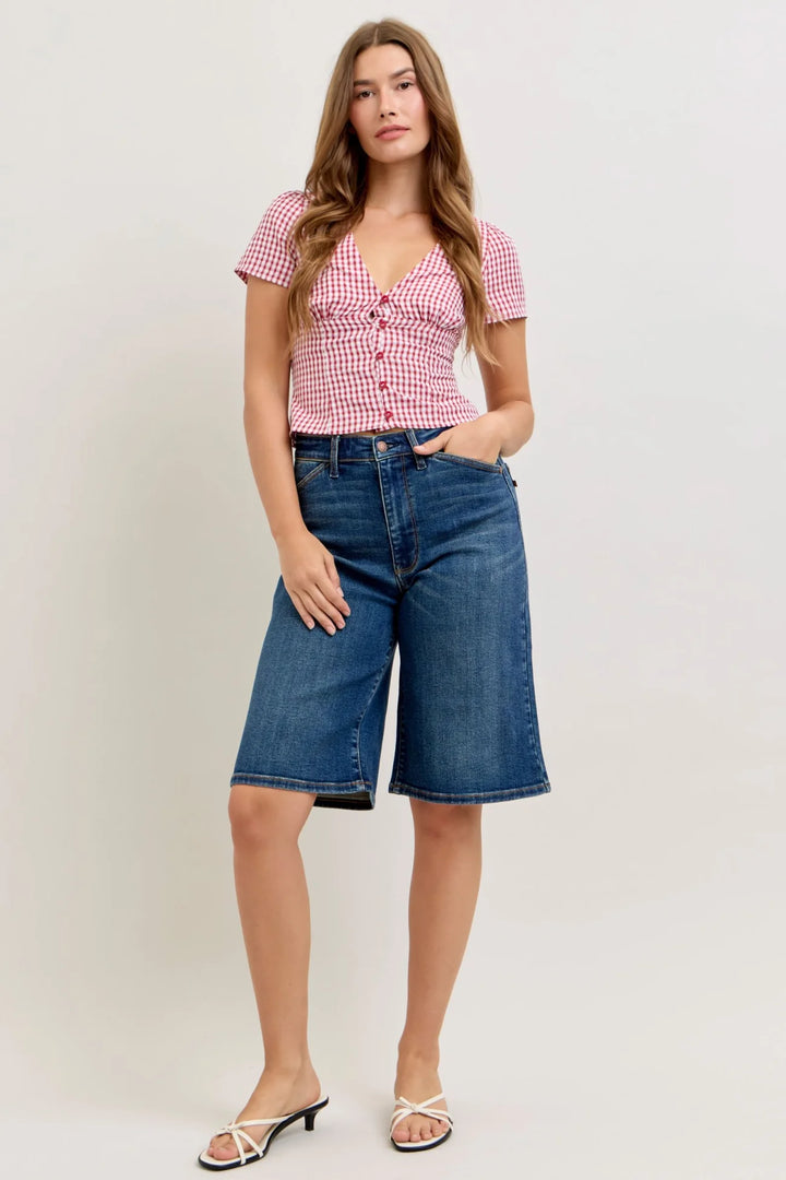 High Waist Denim Short Judy Blue
