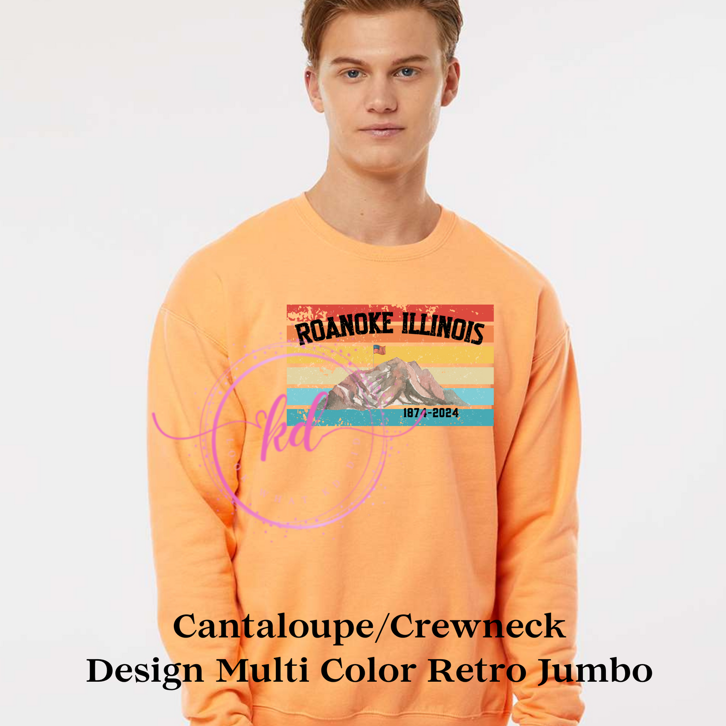 MULTI COLOR RETRO JUMBO ORANGE/CANTALOUPE