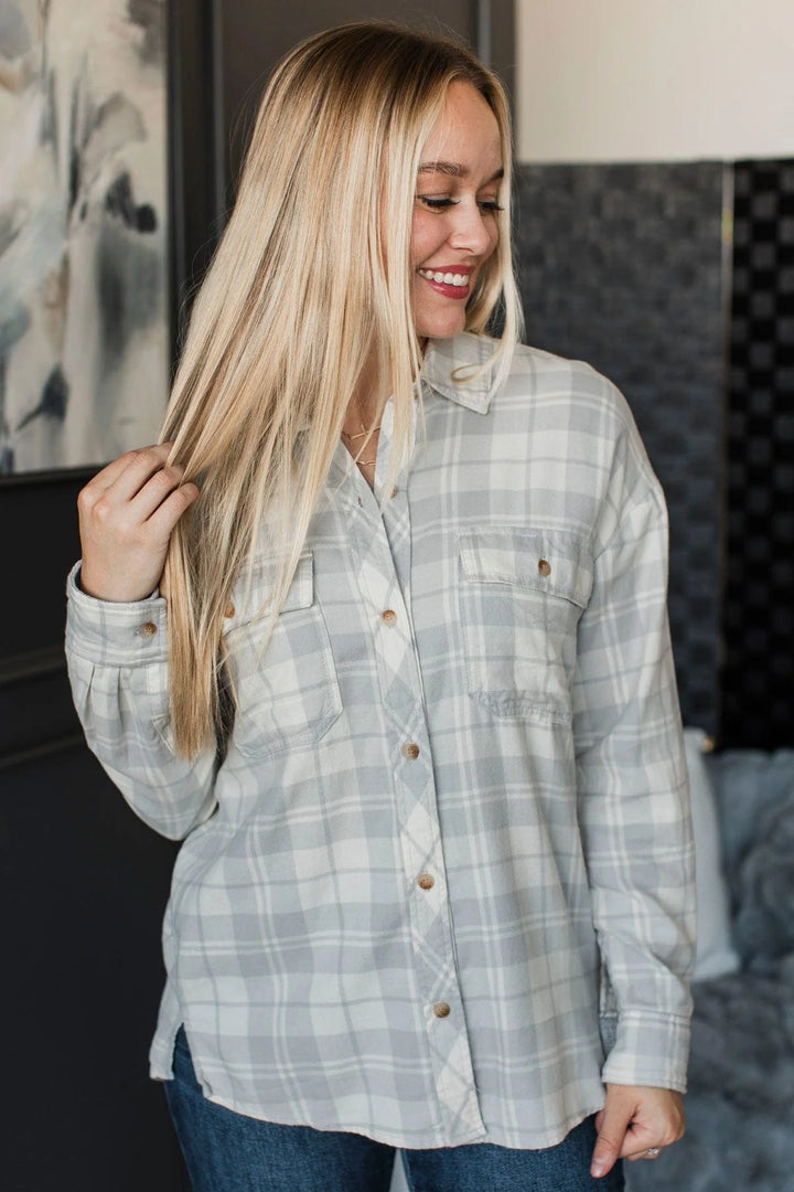 Plaid Button Flannel