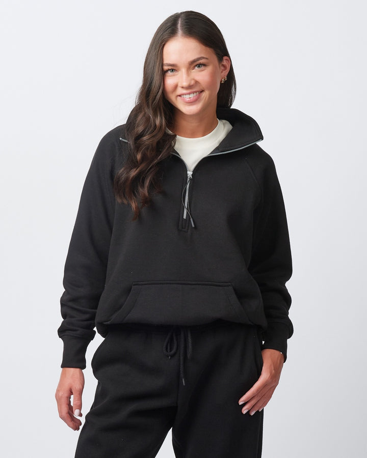 Enza® Boxy Half Zip Fleece