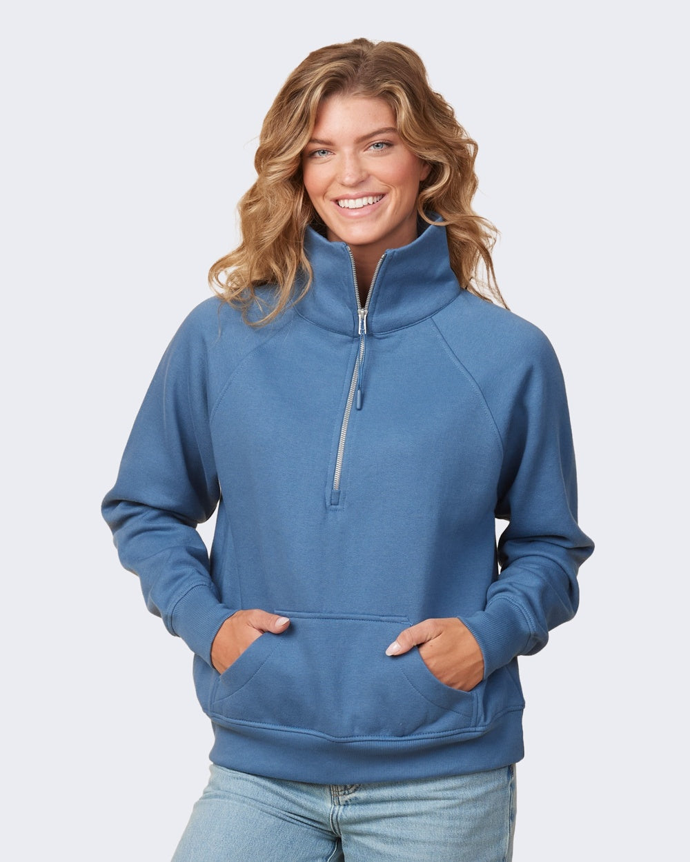 Enza® Boxy Half Zip Fleece