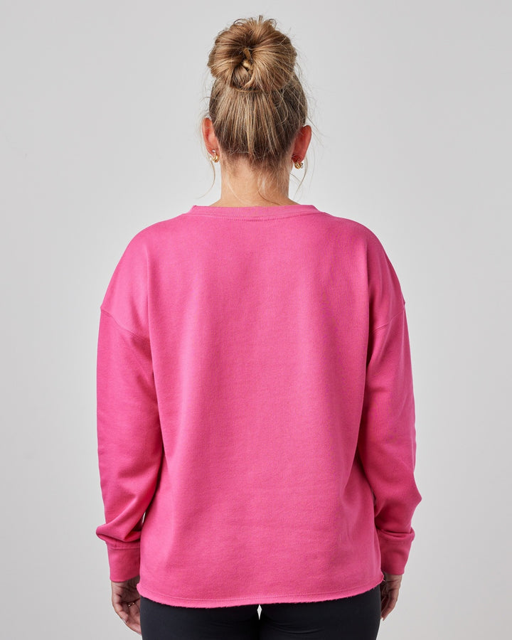 Drop Shoulder Beach Fleece Crew