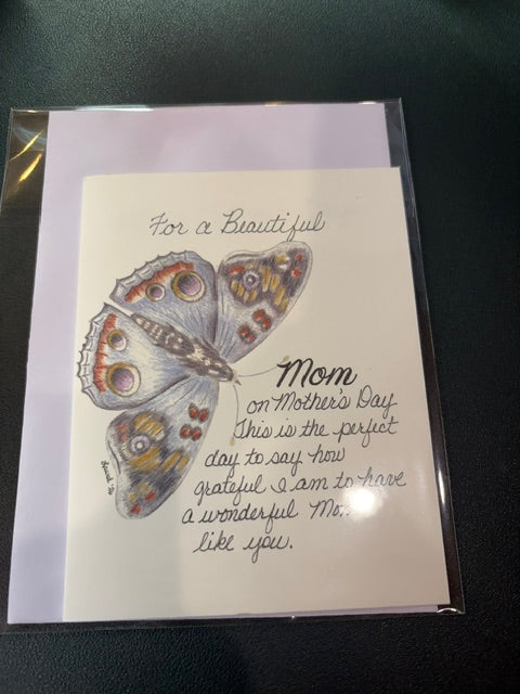 Moth Mother's Day card