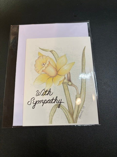 Daffodil Sympathy Card