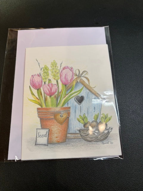 Birdhouse Sympathy Card