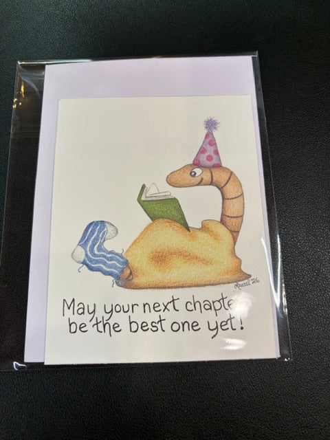 BookWorm Birthday Card