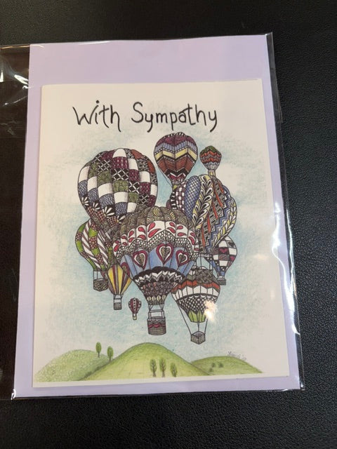 Ballon sympathy card
