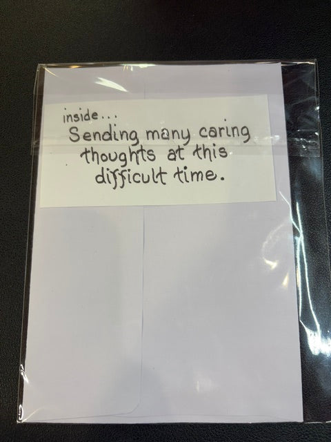 Never forgotten flower sympathy card