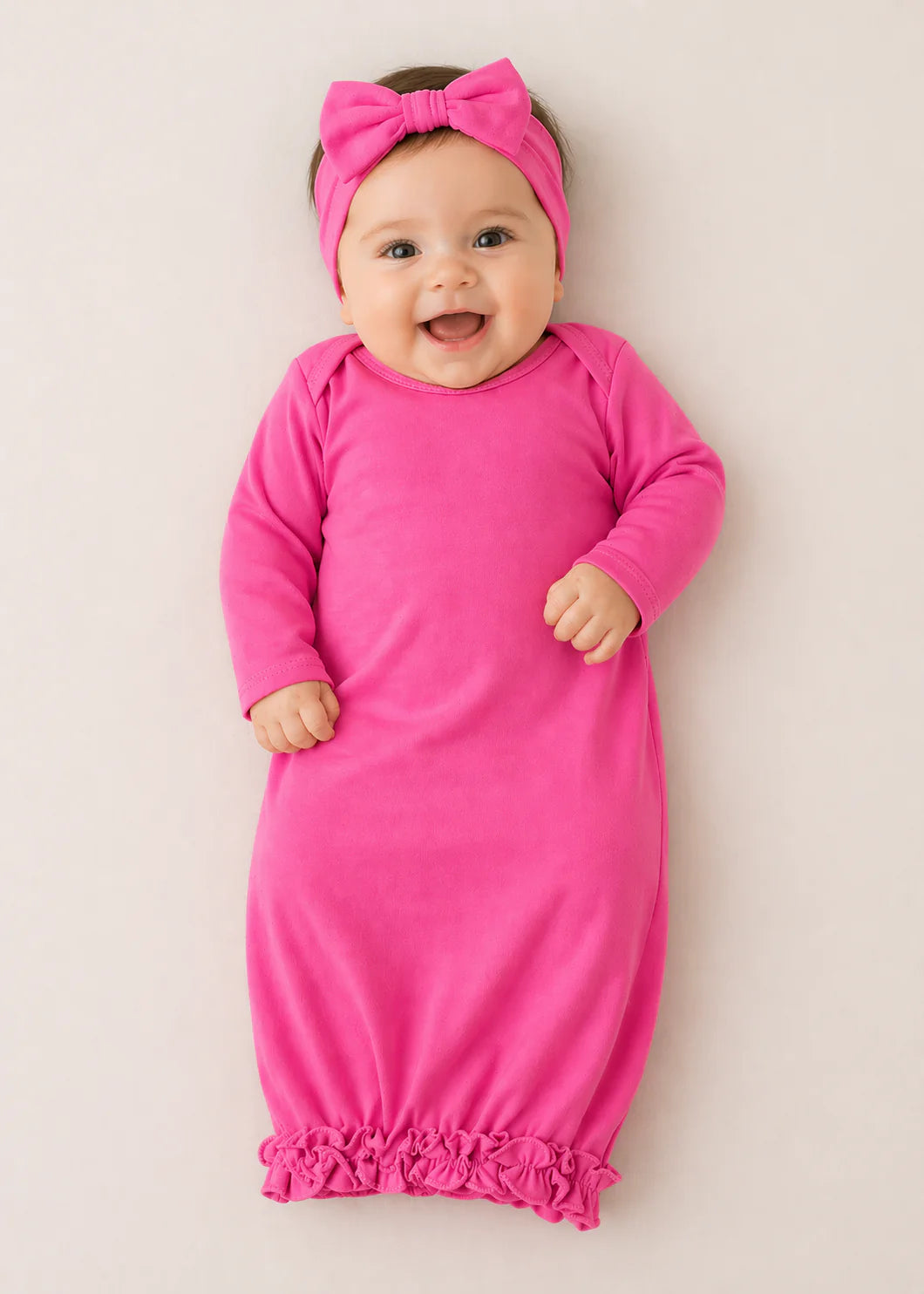 Ruffle Baby Gown