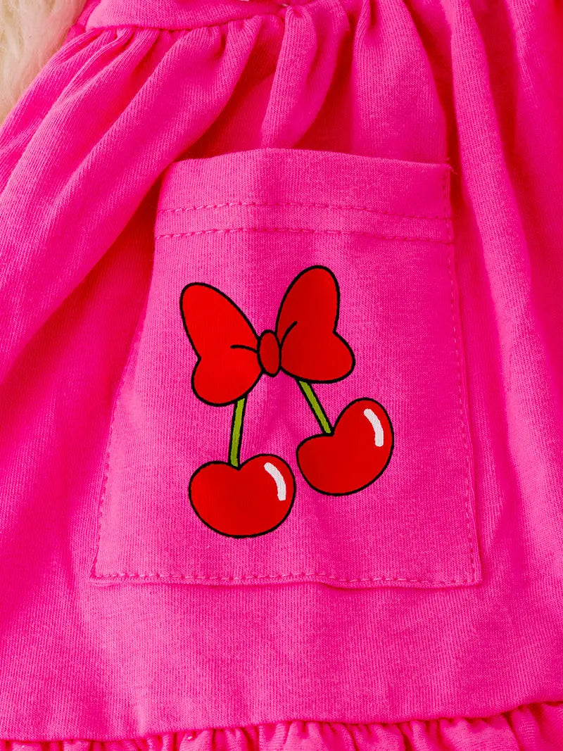 Cherry Tunic with Bubble Shorts