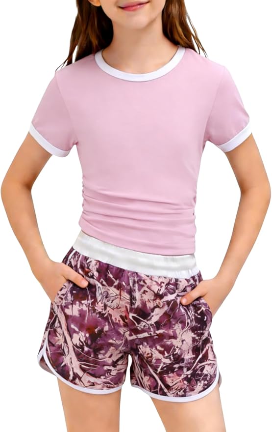 Pink Camo Short Set