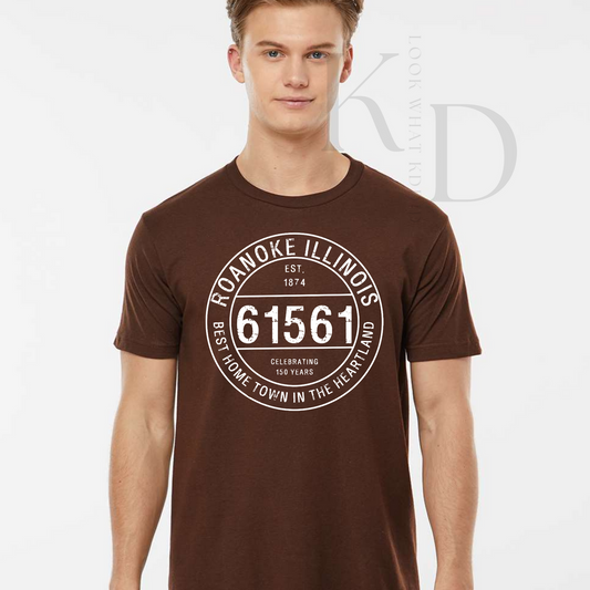 A ROANOKE Postal Zip Code Shirts T-shirts (White Design)